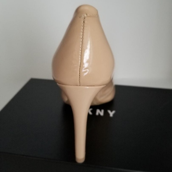 DKNY Laci Nude Patent Leather Pumps - Picture 7 of 11